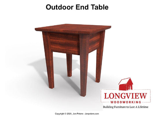 Outdoor End Table Design Plans