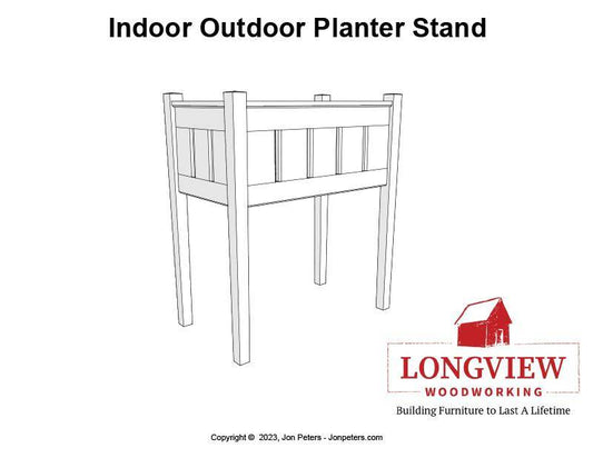 Indoor/Outdoor Planter Stand Design Plans