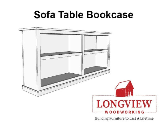 Sofa Table Bookcase Design Plans