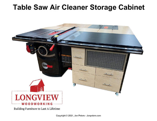 Table Saw Air Cleaner Storage Cabinet Design Plans