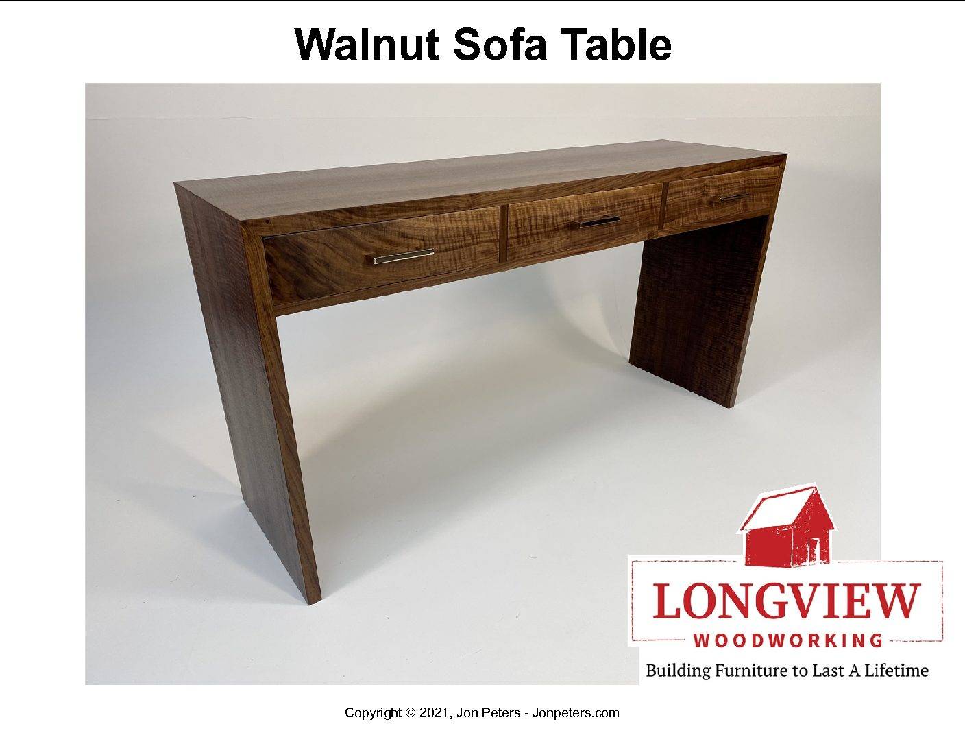 Walnut Sofa Table Design Plans