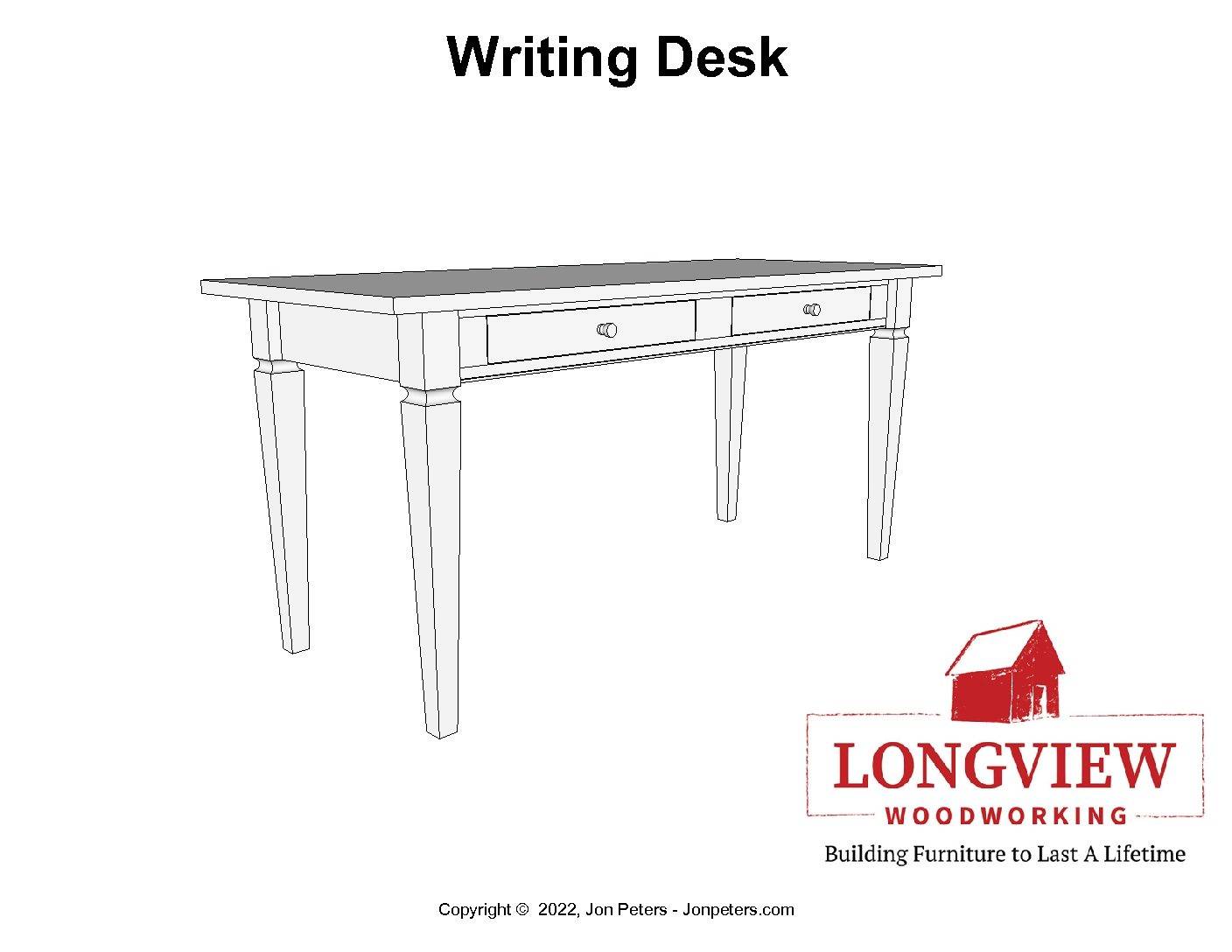 Writing Desk Design Plans